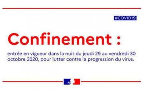 RECONFINEMENT jusqu'au 1er décembre