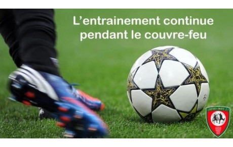 FOOT réorganisation des entrainements...